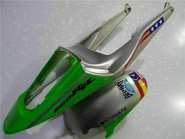 2003-2004 Silver Green Glossy Black Honda CBR600RR Motorcycle Fairing