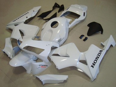 Custom 2003-2004 White Black Decal Honda CBR600RR Motorcycle Fairings