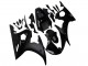 2003-2004 Glossy Black Matte Black Yamaha YZF R6 Motorcycle Fairings