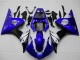 2003-2004 Blue White Glossy Black Yamaha YZF R6 Motorcycle Fairings