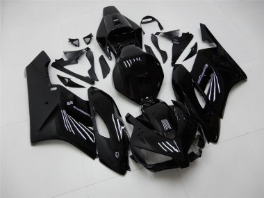 Custom 2004-2005 Glossy Black Matte Black Honda CBR1000RR Motorcycle Fairings