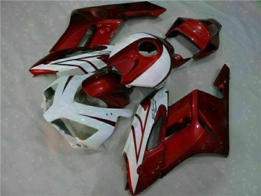 Custom 2004-2005 White Red Black Honda CBR1000RR Motorcycle Fairings