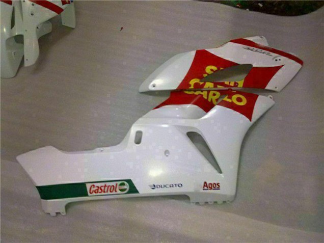2004-2005 White Red Yellow San Carlo 58 Honda CBR1000RR Motorcycle Fairings