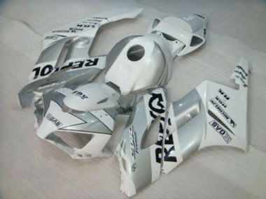 Custom 2004-2005 White Silver Black Repsol Honda CBR1000RR Motorcycle Fairing