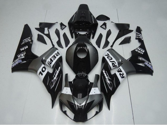 2004-2005 Grey White Glossy Black Repsol Honda CBR1000RR Motorcycle Fairings