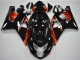 2004-2005 Glossy Black Red Stripe Suzuki GSXR 600/750 Motorcycle Fairings