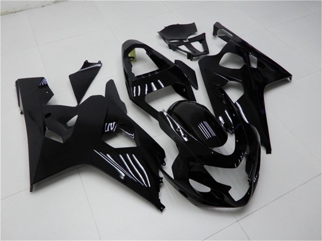 2004-2005 Glossy Black Suzuki GSXR 600/750 Motorcycle Fairings