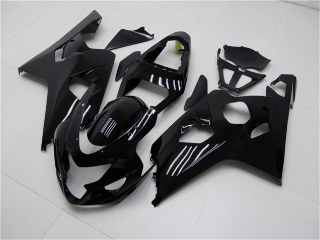 2004-2005 Glossy Black Suzuki GSXR 600/750 Motorcycle Fairings