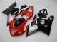 2004-2005 Red Silver Black Suzuki GSXR 600/750 Motorcycle Fairings
