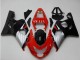 2004-2005 Red Silver Black Suzuki GSXR 600/750 Motorcycle Fairings