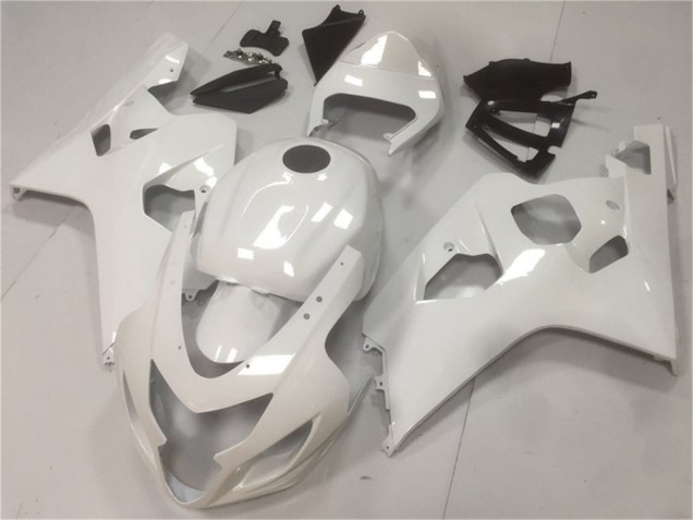 2004-2005 Glossy White Suzuki GSXR 600/750 Motorcycle Fairings