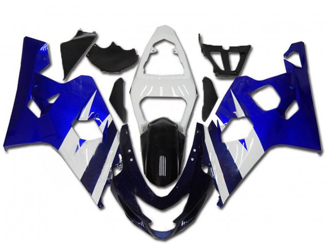 2004-2005 White Blue Black Suzuki GSXR 600/750 Motorcycle Fairing Kits