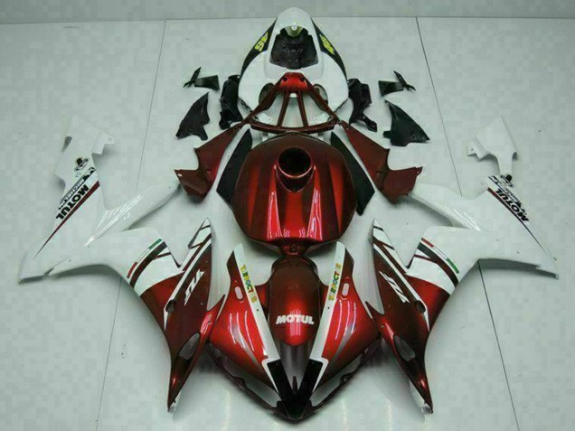 2004-2006 White Red Yellow Motul 46 Yamaha YZF R1 Motorcycle Fairings