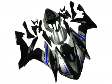 Custom 2004-2006 Silver Blue Black Yamaha YZF R1 Motorcycle Fairings