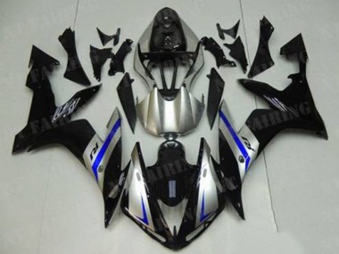 Custom 2004-2006 Silver Blue Black Yamaha YZF R1 Motorcycle Fairings