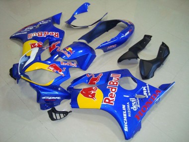 Custom 2004-2007 Blue Yellow Red Bull Honda CBR600 F4i Motorcycle Fairings