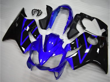 Custom 2004-2007 Blue Glossy Black Honda CBR600 F4i Motorcycle Fairing Kits