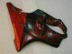 2004-2007 Glossy Black Red Flame Honda CBR600 F4i Motorcycle Fairings