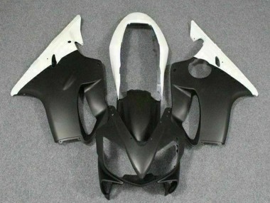 Custom 2004-2007 White Matte Black Honda CBR600 F4i Motorcycle Fairings
