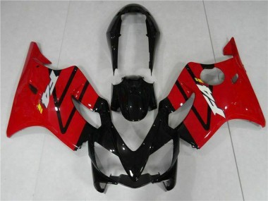 Custom 2004-2007 Red Glossy Black Honda CBR600 F4i Bike Fairings
