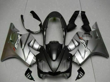 Custom 2004-2007 Silver Matte Black Honda CBR600 F4i Motorcycle Fairings