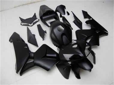 Custom 2005-2006 Matte Black Honda CBR600RR Motorcycle Fairing