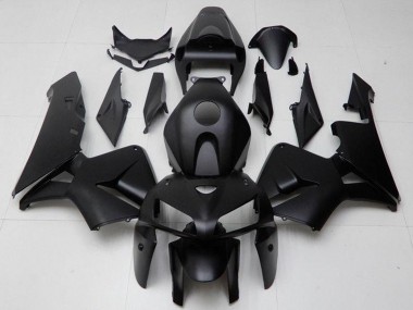 Custom 2005-2006 Matte Black Honda CBR600RR Motorcycle Fairing