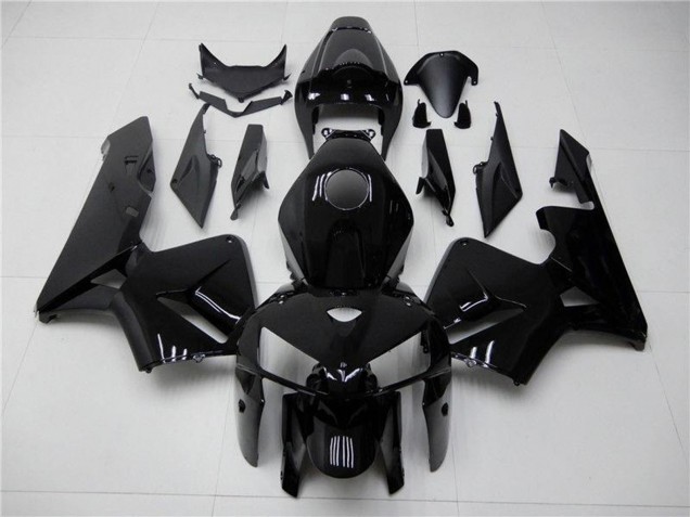 2005-2006 Glossy Black Honda CBR600RR Motorcycle Fairing