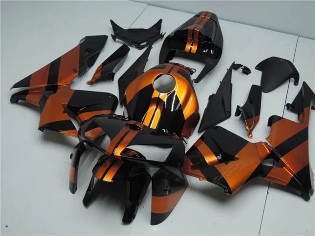 2005-2006 Orange Black Honda CBR600RR Bike Fairings