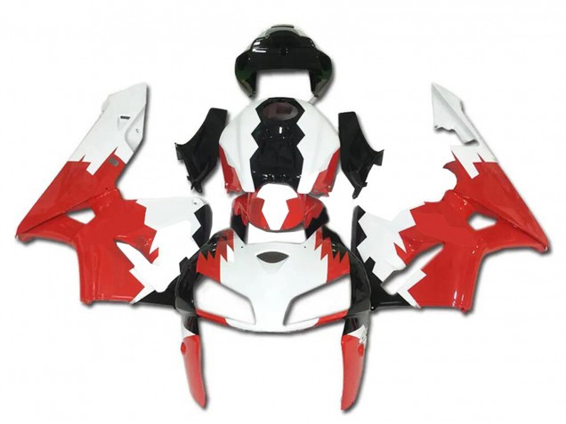 2005-2006 White Red Black Honda CBR600RR Bike Fairings