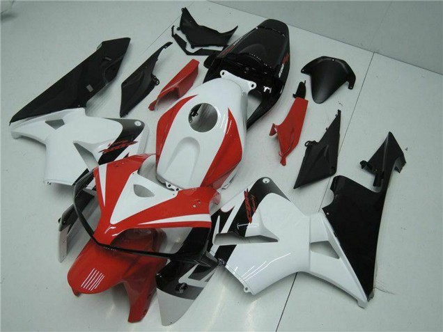 2005-2006 White Red Black Honda CBR600RR Motorcycle Fairing Kits