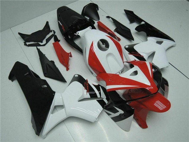 2005-2006 White Red Black Honda CBR600RR Motorcycle Fairing Kits