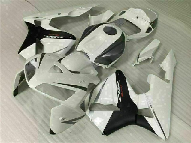 2005-2006 White Black Honda CBR600RR Bike Fairings