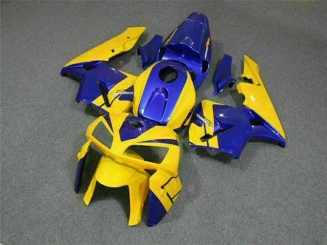 2005-2006 Yellow Blue Honda CBR600RR Motorcycle Fairings