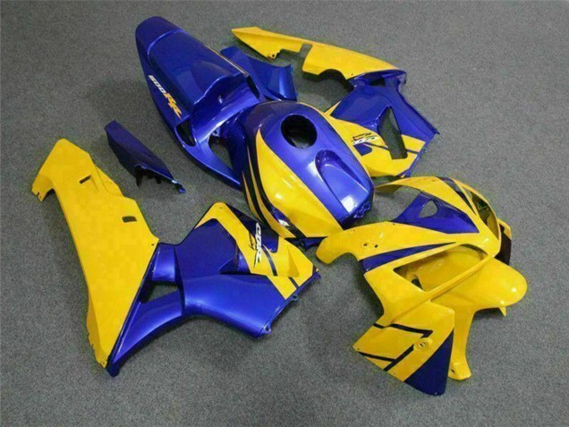 2005-2006 Yellow Blue Honda CBR600RR Motorcycle Fairings