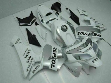 Custom 2005-2006 White Honda CBR600RR Motorcycle Fairing