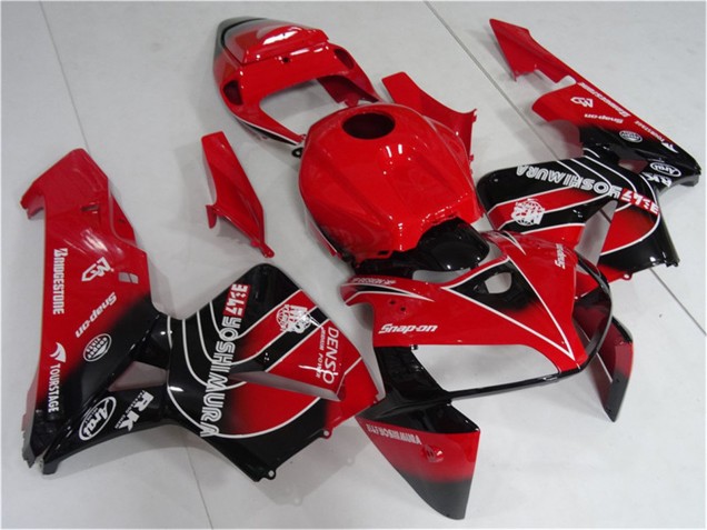 2005-2006 Red Black Honda CBR600RR Motorcycle Fairings Kit