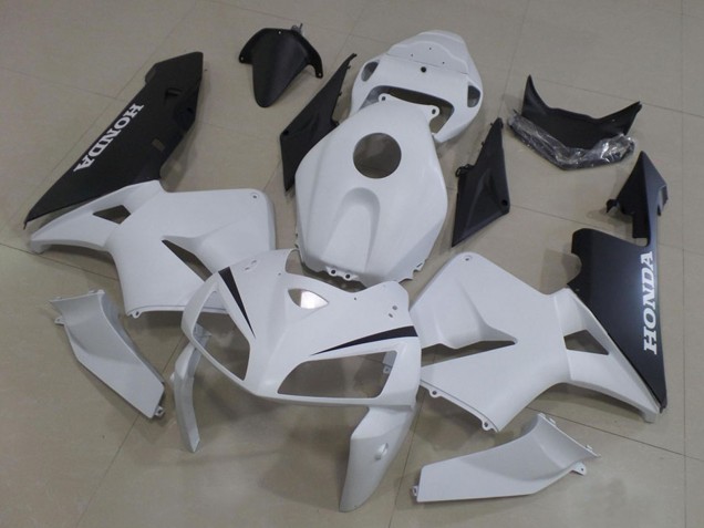 2005-2006 White Black Honda CBR600RR Motorcycle Fairings Kit