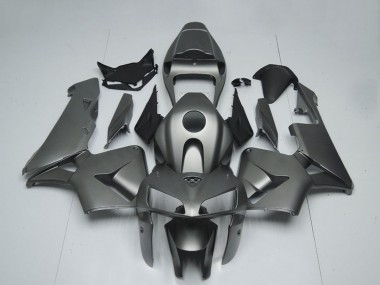 Custom 2005-2006 Matte Grey Honda CBR600RR Motorcycle Fairings