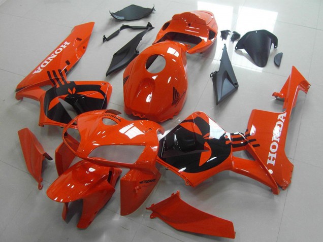 2005-2006 Orange Black Honda CBR600RR Motorcycle Fairing