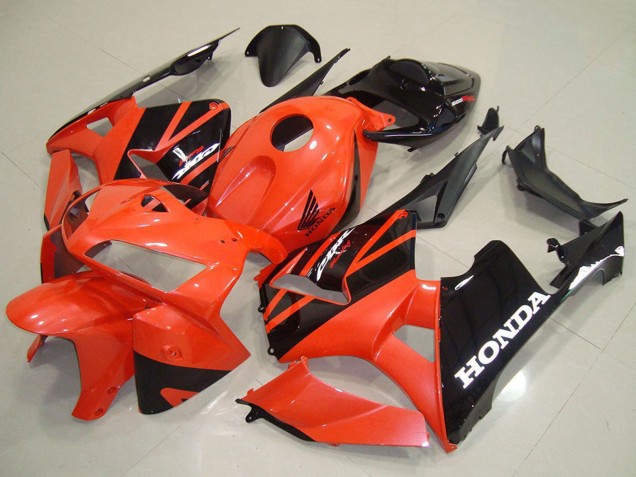 2005-2006 Orange Black Honda CBR600RR Motorcycle Fairings