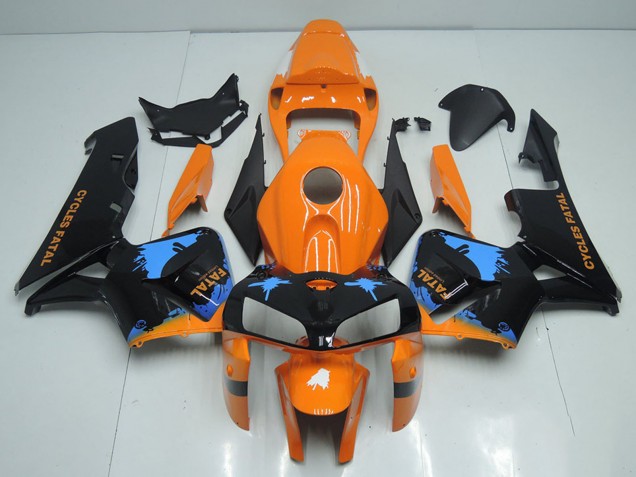 2005-2006 Orange Blue Black Honda CBR600RR Motorcycle Fairings