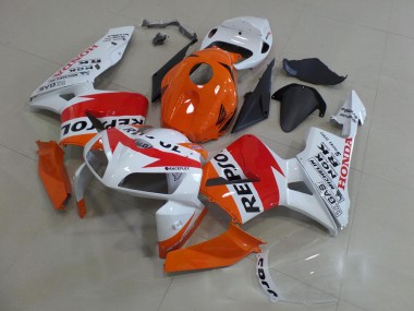 Custom 2005-2006 Orange White Red Glossy Black Repsol Honda CBR600RR Motorcycle Fairings Kit