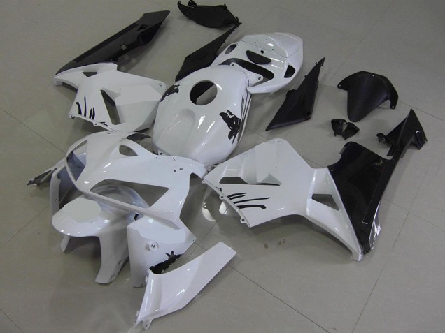 2005-2006 White Black Honda CBR600RR Motorcycle Fairing Kits