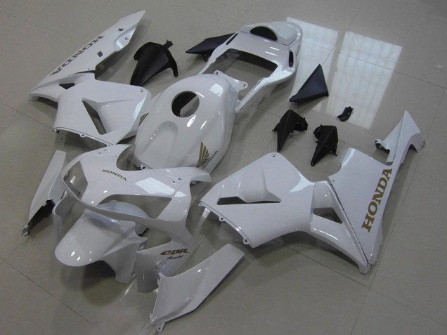 2005-2006 White Honda CBR600RR Motorcycle Fairings