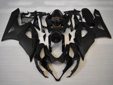 Custom 2005-2006 Glossy Black Matte Black Suzuki GSXR 1000 Motorcycle Fairings Kits