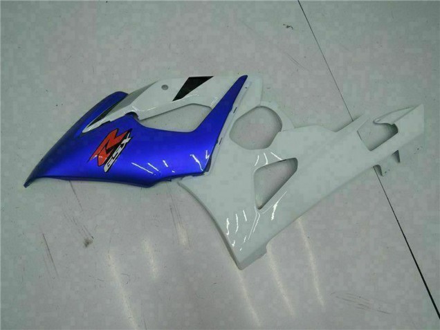 2005-2006 White Blue Glossy Black Suzuki GSXR 1000 Motorcycle Fairing