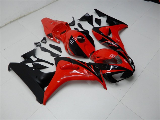 2006-2007 Red Glossy Black Honda CBR1000RR Motorcycle Fairings Kits