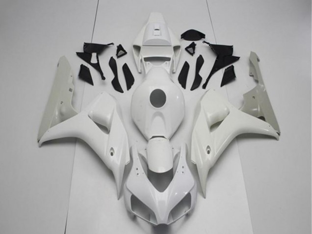 2006-2007 White Silver Honda CBR1000RR Motorcycle Fairings