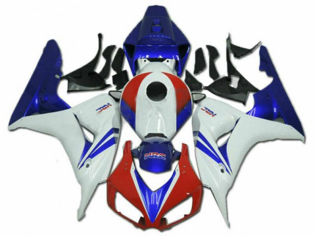 2006-2007 White Red Blue HRC Honda CBR1000RR Motorcycle Fairing Kits